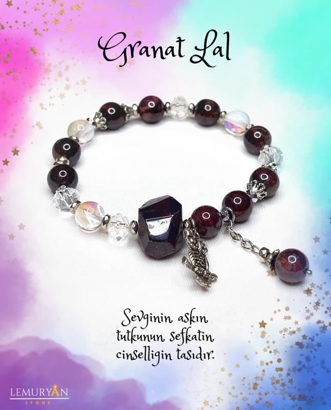 Granat Lal Tasarım Bileklik