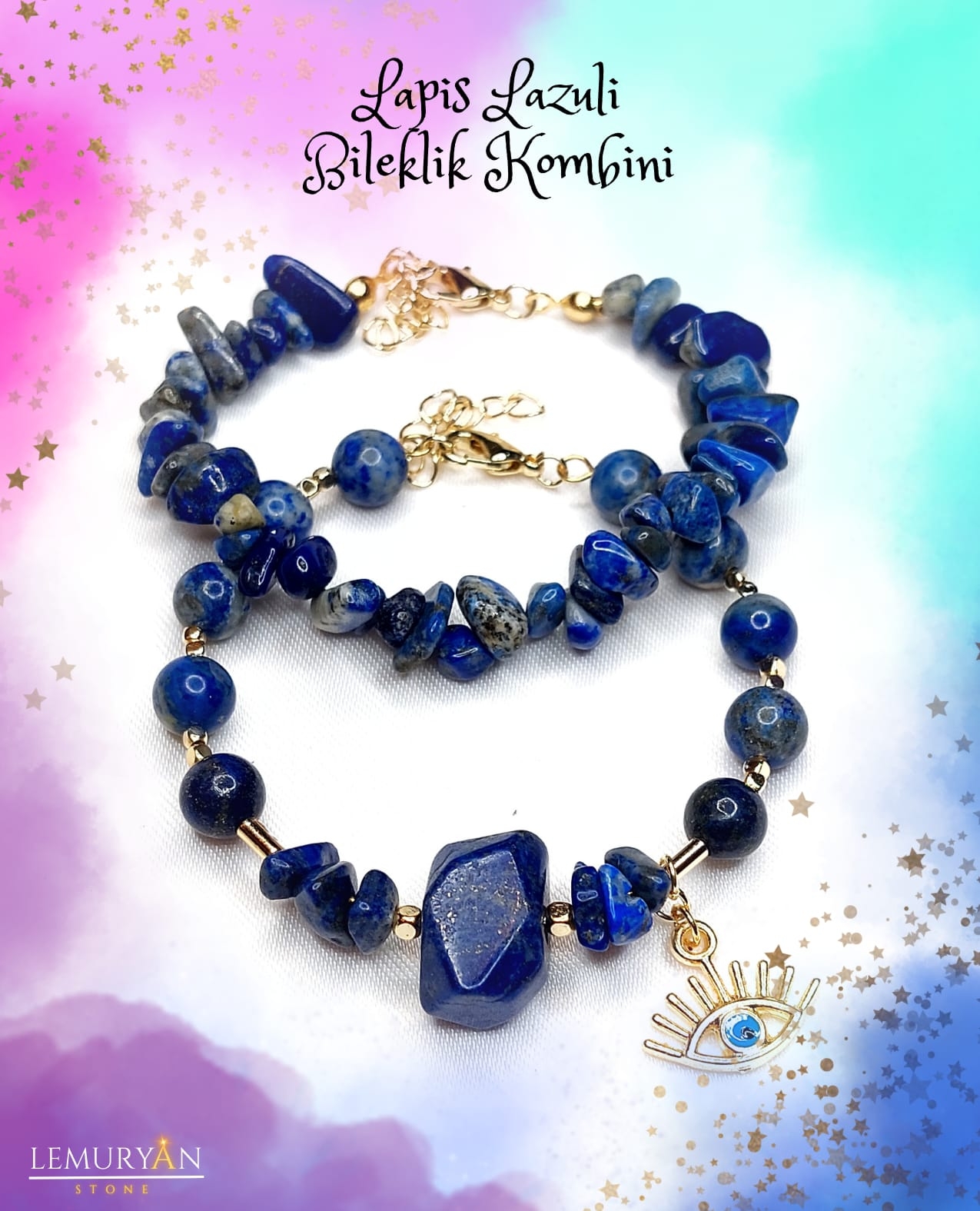 Lapis Lazuli Bileklik Kombini