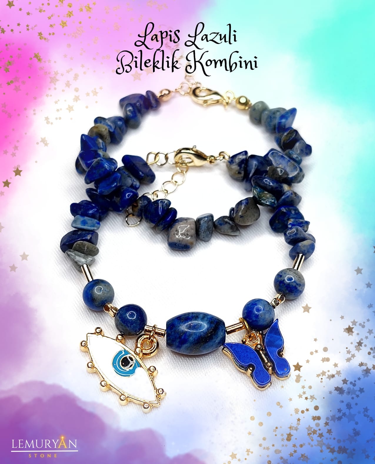 Lapis Lazuli Bileklik Kombini