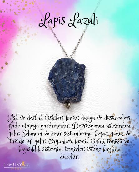 Lapis Lazuli Doğal Kolye Ucu