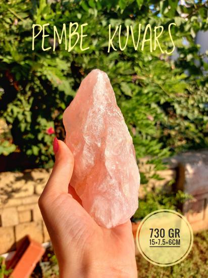 Pembe Kuvars Kütle Doğal Kaya