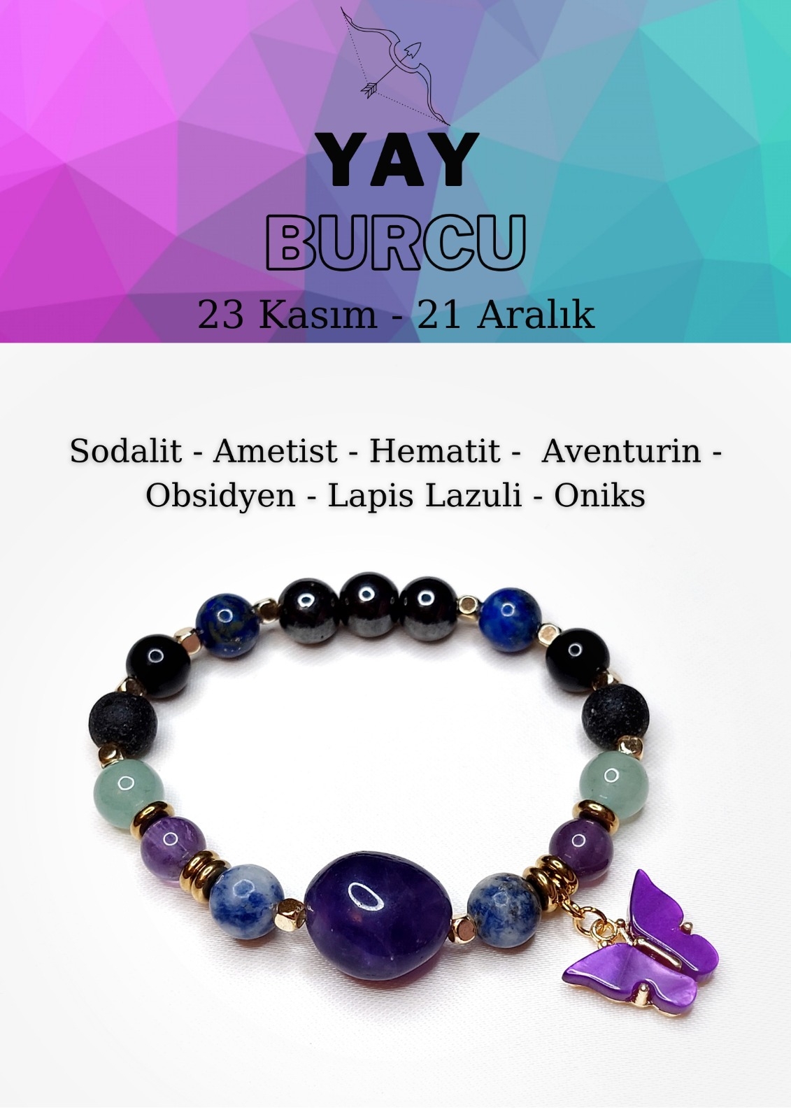 Yay Burcu Kadın Bilekliği