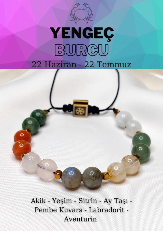 Yengeç Burcu Ayarlanabilir Unisex Bileklik